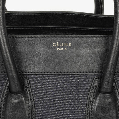 Celine Phantom Luggage Medium Tote Tasche aus Denim