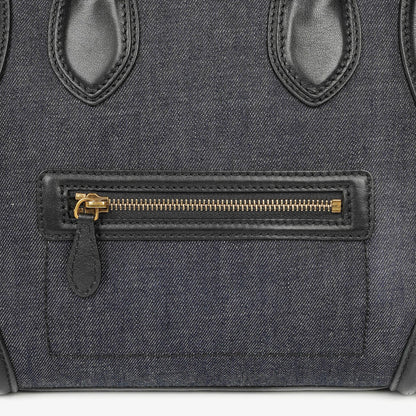 Celine Phantom Luggage Medium Tote Tasche aus Denim