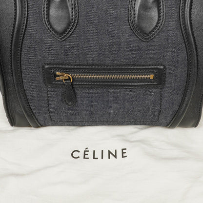 Celine Phantom Luggage Medium Tote Tasche aus Denim