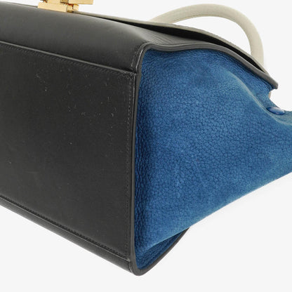 Celine kleine Trapeze Tasche aus mehrfarbig gestreiftem Canvas