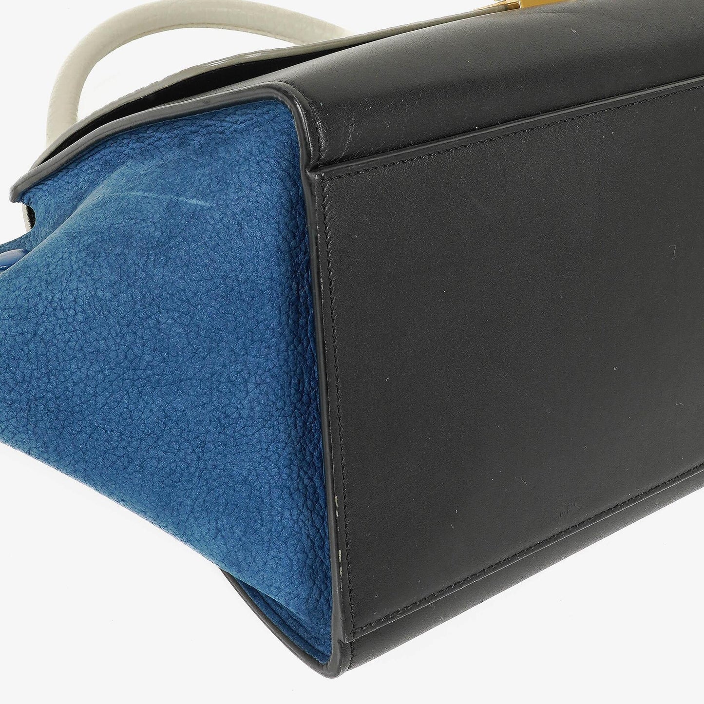 Celine kleine Trapeze Tasche aus mehrfarbig gestreiftem Canvas