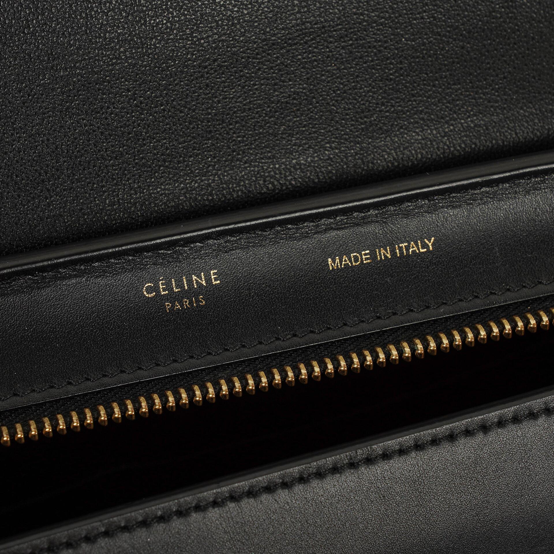 Celine kleine Trapeze Tasche aus mehrfarbig gestreiftem Canvas