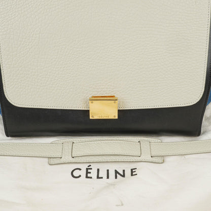 Celine kleine Trapeze Tasche aus mehrfarbig gestreiftem Canvas