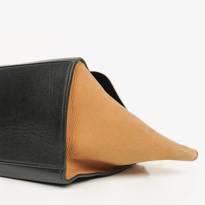 Celine Kleine Trapeze Tasche aus Tri-Color Leder und Wildleder