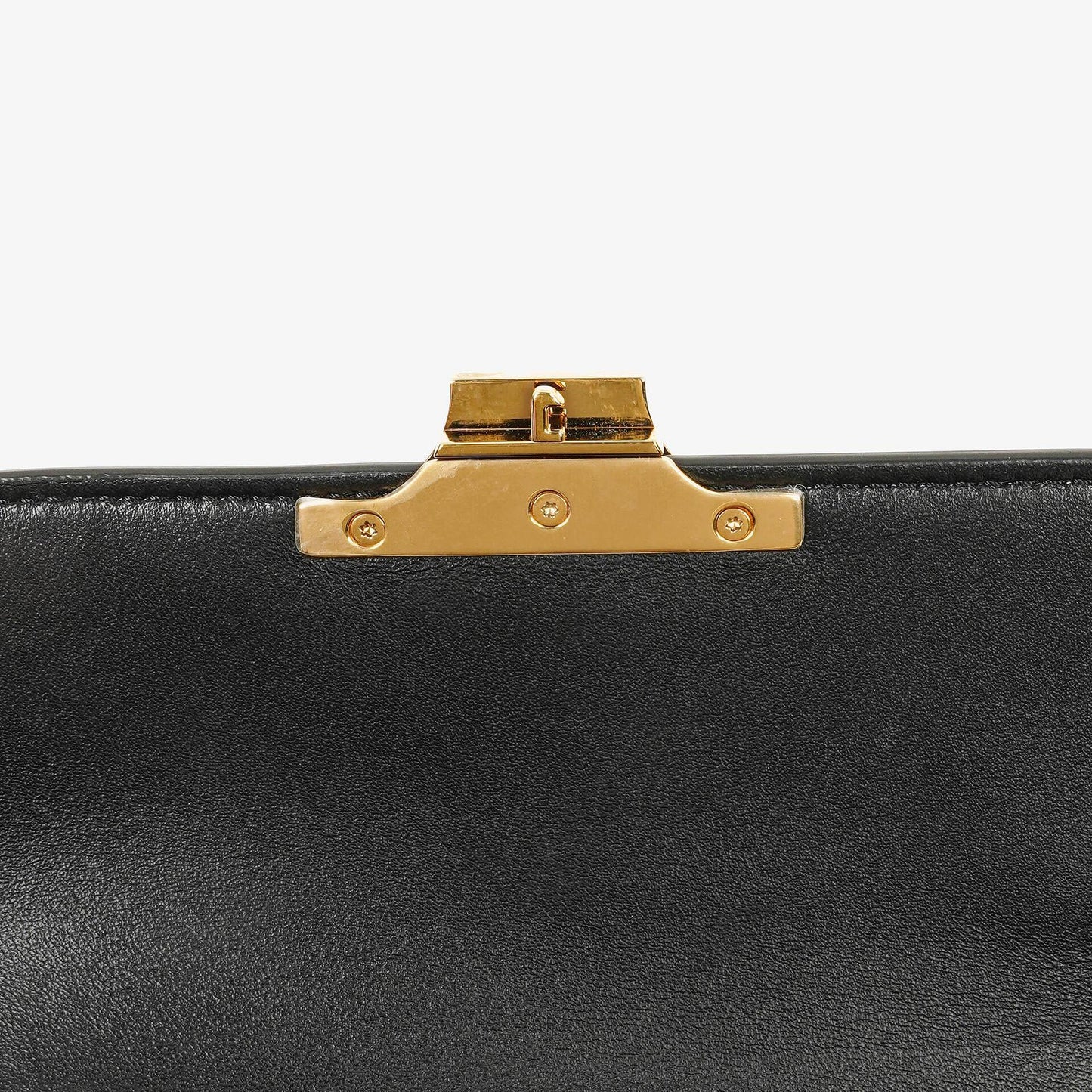 Celine Triomphe Tasche aus glänzendem Kalbsleder mit verstellbarem Leder-Schulterriemen