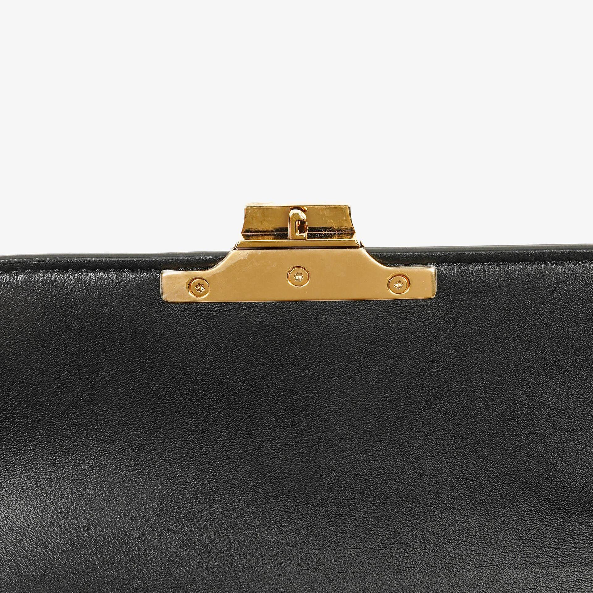 Celine Triomphe Tasche aus glänzendem Kalbsleder mit verstellbarem Leder-Schulterriemen