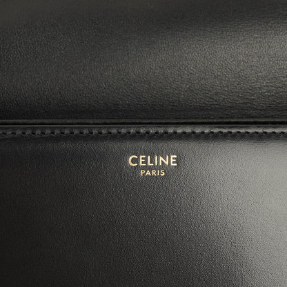 Celine Triomphe Tasche aus glänzendem Kalbsleder mit verstellbarem Leder-Schulterriemen