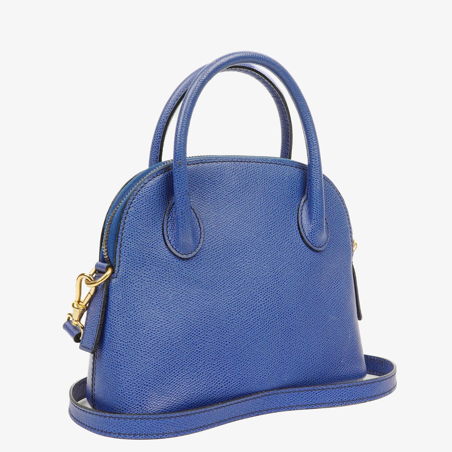 Celine Mini Tasche aus blauem Leder mit Zwei-Wege-Trageoption