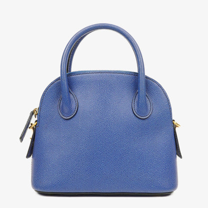 Celine Mini Tasche aus blauem Leder mit Zwei-Wege-Trageoption