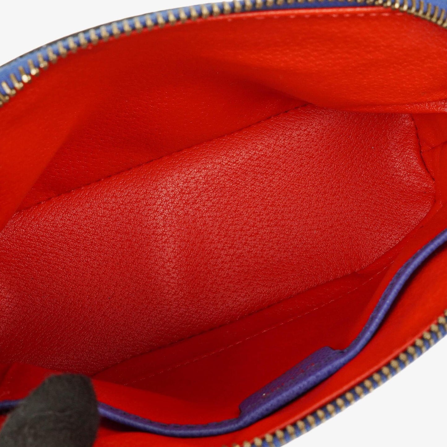 Celine Mini Tasche aus blauem Leder mit Zwei-Wege-Trageoption