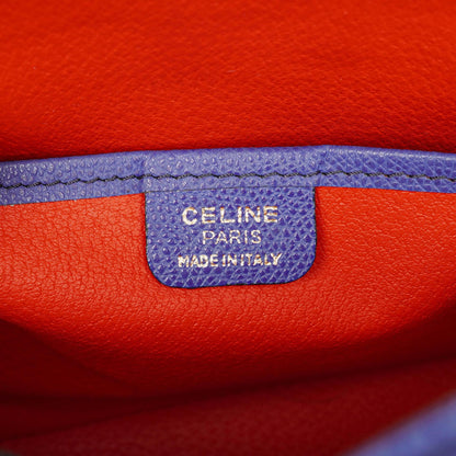 Celine Mini Tasche aus blauem Leder mit Zwei-Wege-Trageoption