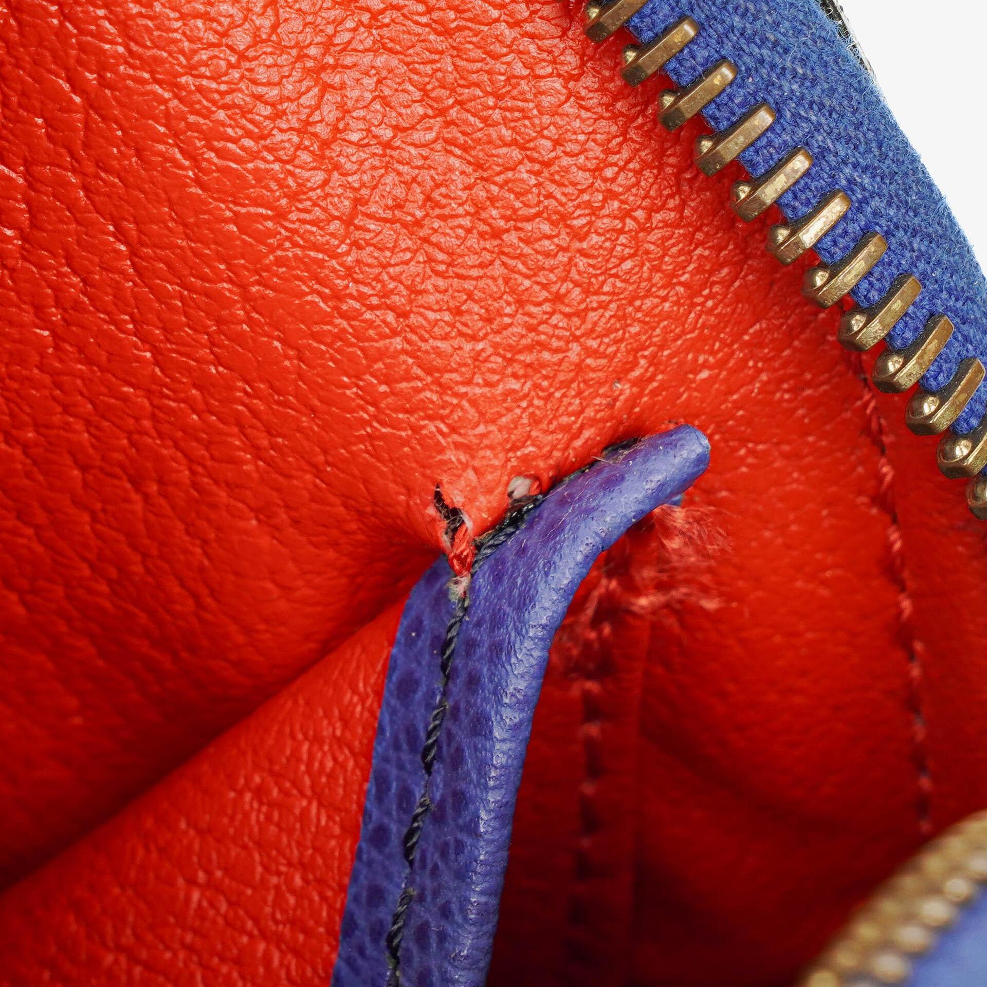 Celine Mini Tasche aus blauem Leder mit Zwei-Wege-Trageoption