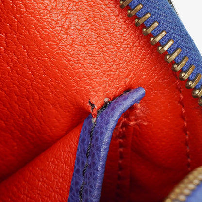 Celine Mini Tasche aus blauem Leder mit Zwei-Wege-Trageoption