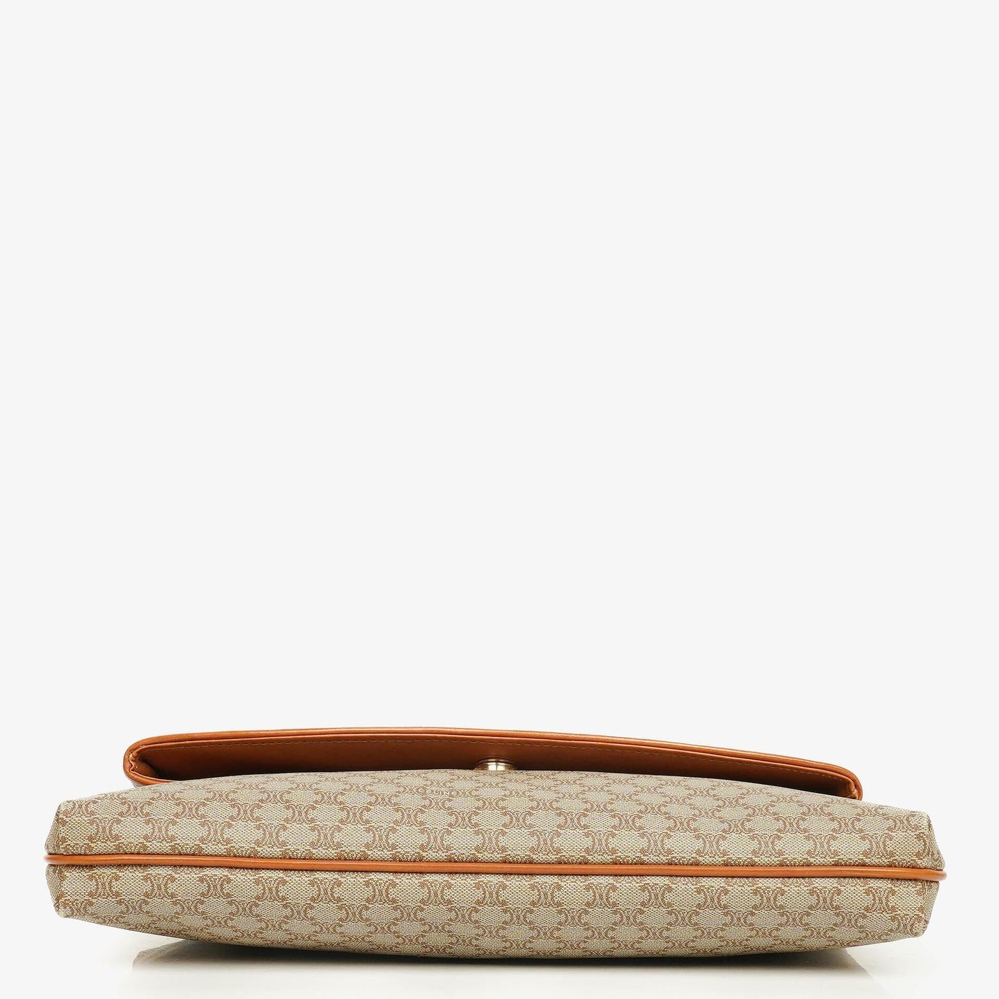 Celine Vintage Macadam Triomphe Clutch in Beige