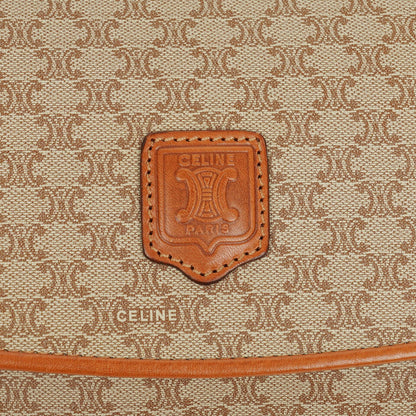 Celine Vintage Macadam Triomphe Clutch in Beige