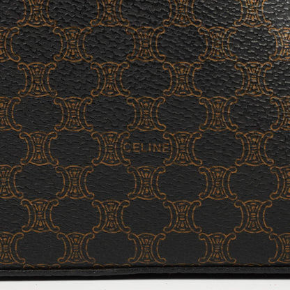 Celine Vintage Macadam Triomphe Vanity Bag in Schwarz
