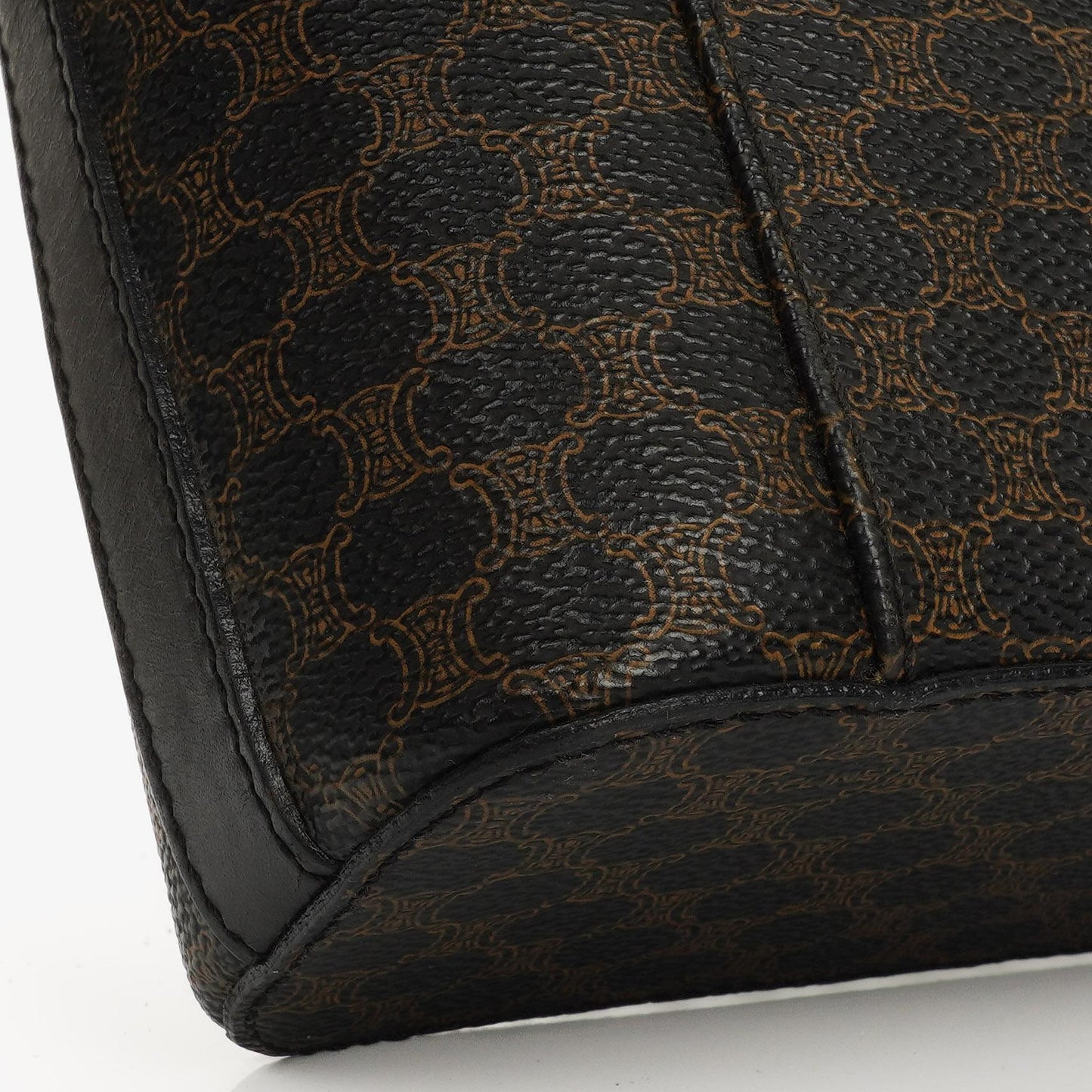 Celine Vintage Macadam Triomphe Vanity Bag in Schwarz