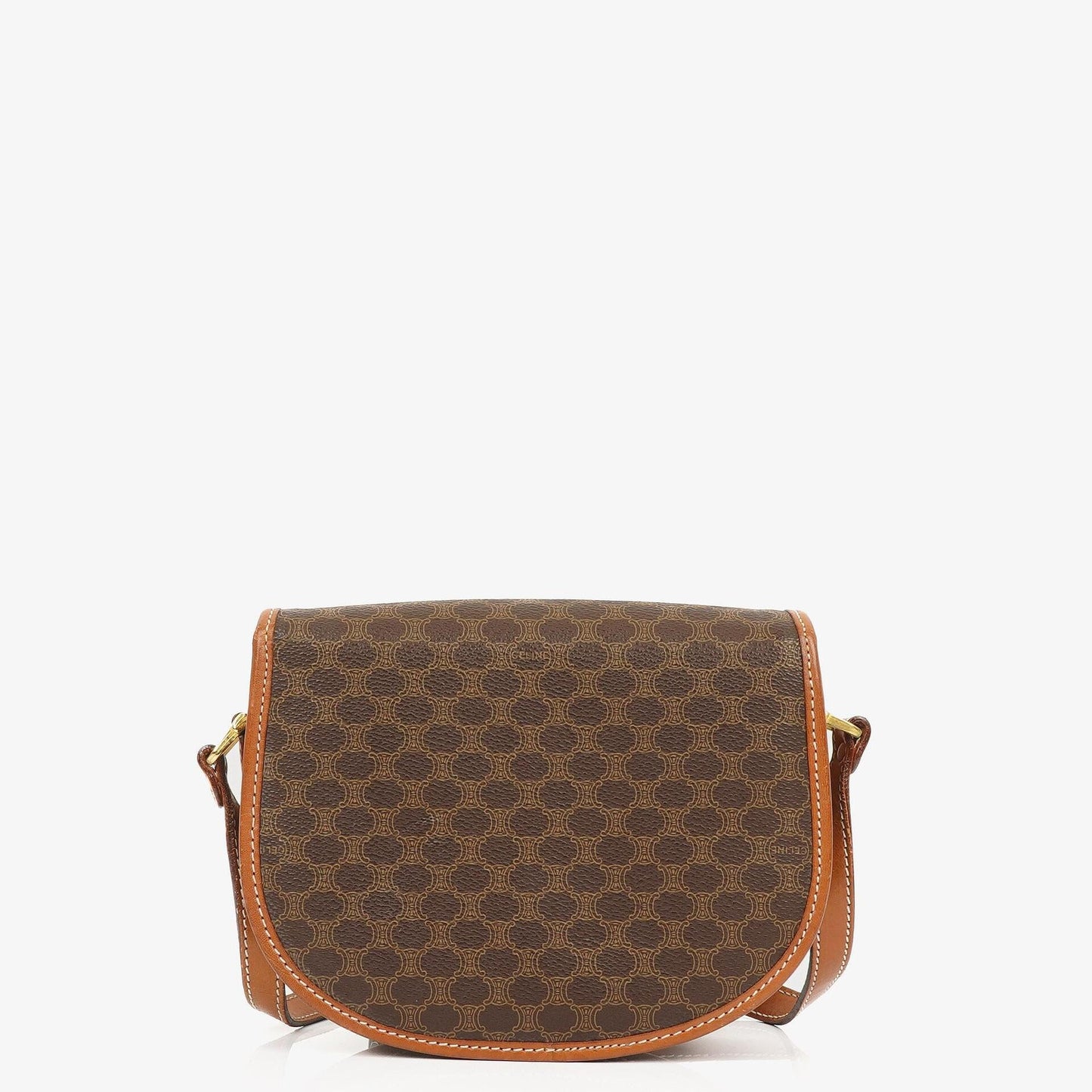 Celine Vintage Macadam Triomphe Braun Umhängetasche