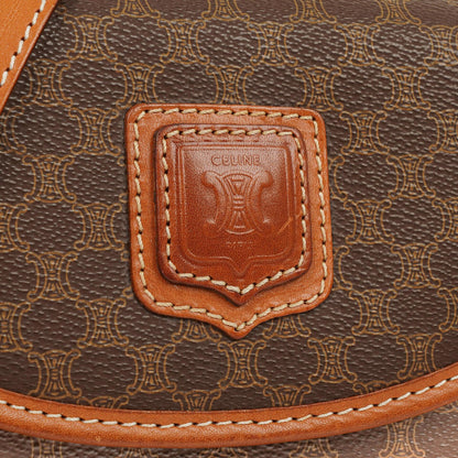 Celine Vintage Macadam Triomphe Braun Umhängetasche