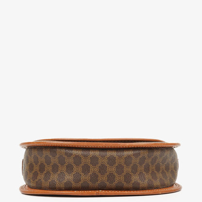 Celine Vintage Macadam Triomphe Braun Umhängetasche