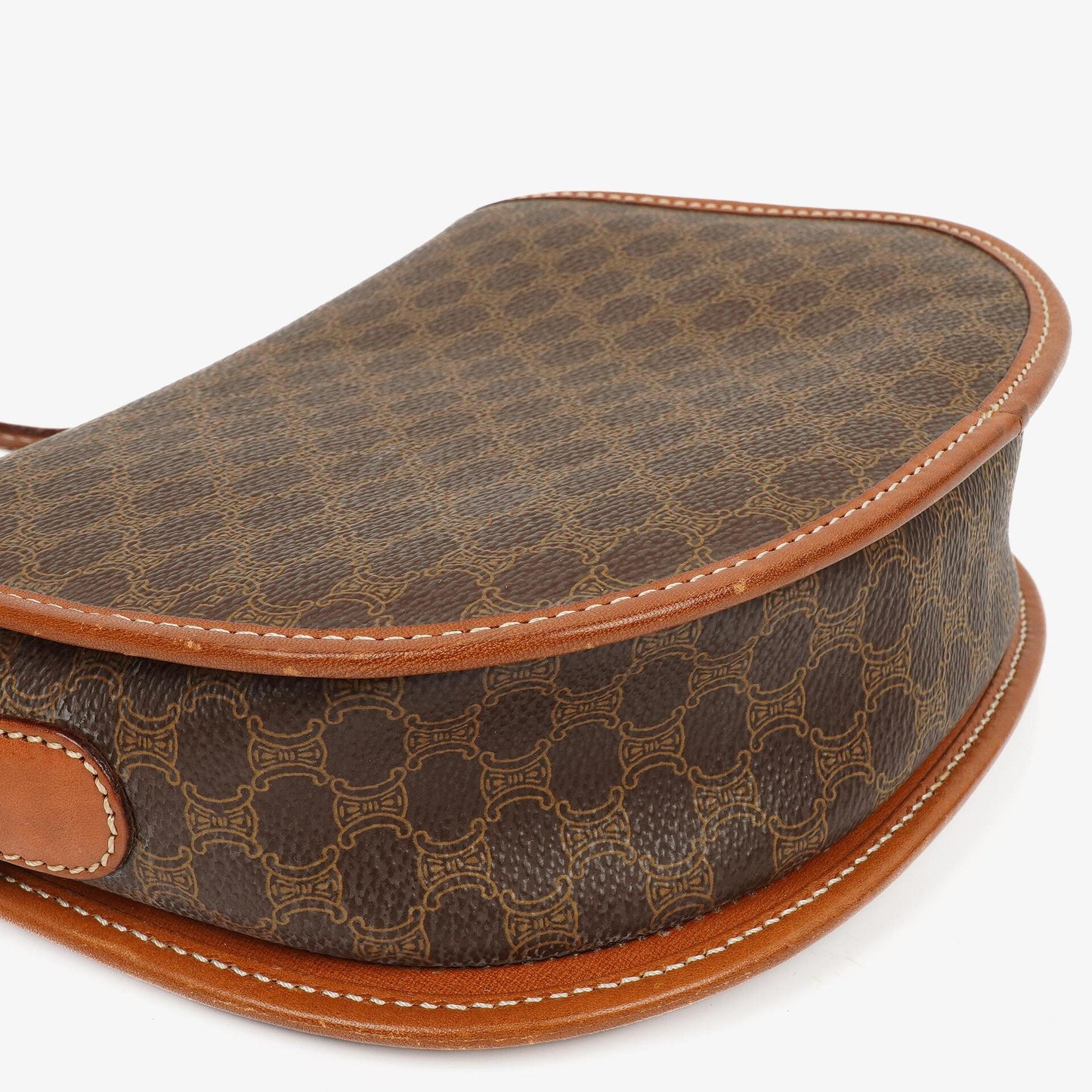 Celine Vintage Macadam Triomphe Braun Umhängetasche