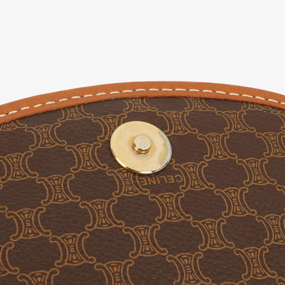 Celine Vintage Macadam Triomphe Braun Umhängetasche