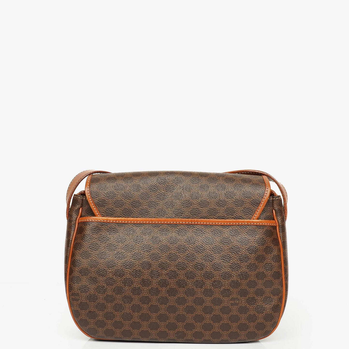 Celine Vintage Macadam Triomphe Umhängetasche in Braun