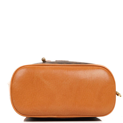Celine Vintage Macadam Triomphe Braune Zugband Bucket Bag Sehr gut