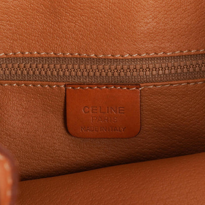 Celine Vintage Macadam Triomphe Braune Zugband Bucket Bag Sehr gut