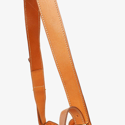 Celine Vintage Macadam Triomphe Bucket Bag mit Zugband in Braun