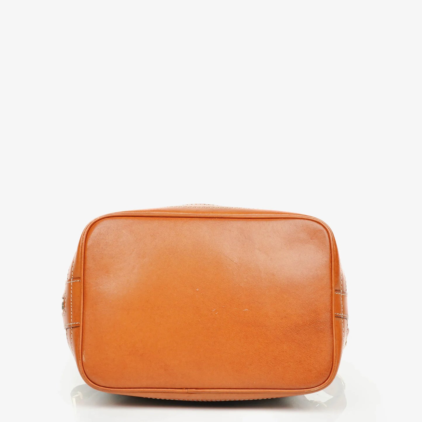 Celine Vintage Macadam Triomphe Bucket Tasche mit Kordelzug in Braun