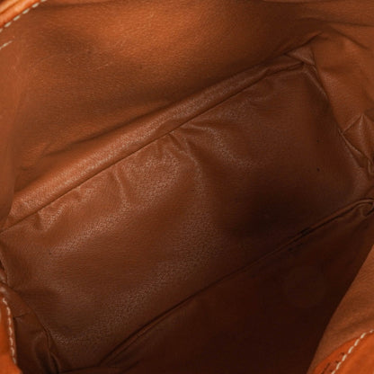 Celine Vintage Macadam Triomphe Bucket Bag mit Kordelzug in Braun