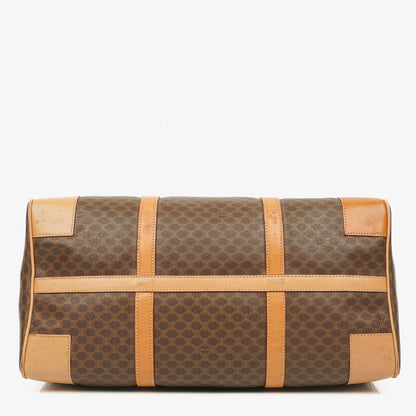 Celine Vintage Macadam Triomphe Reisetasche in Braun