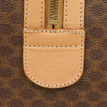 Celine Vintage Macadam Triomphe Reisetasche in Braun