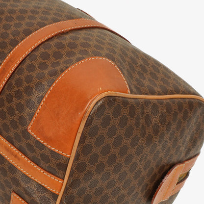 Celine Vintage Macadam Triomphe Reisetasche in Braun