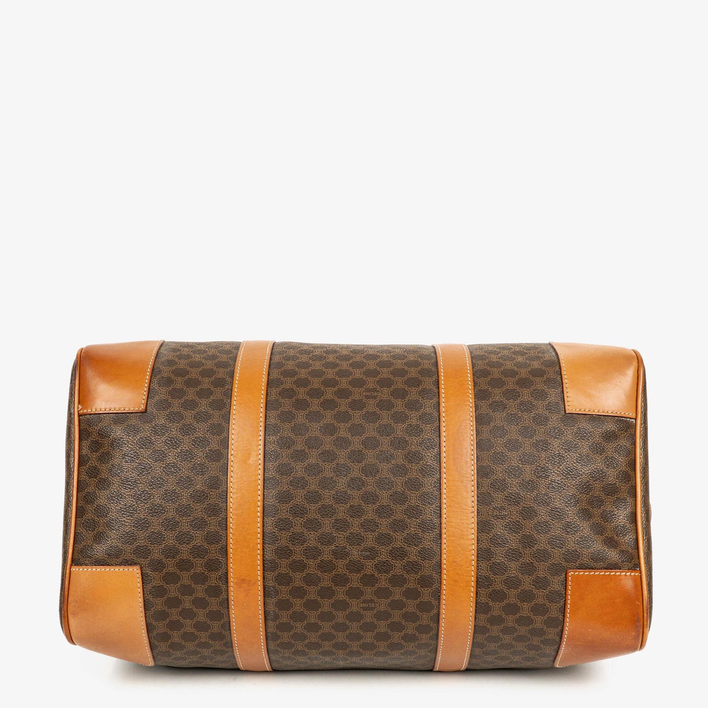 Celine Vintage Macadam Triomphe Reisetasche in Braun