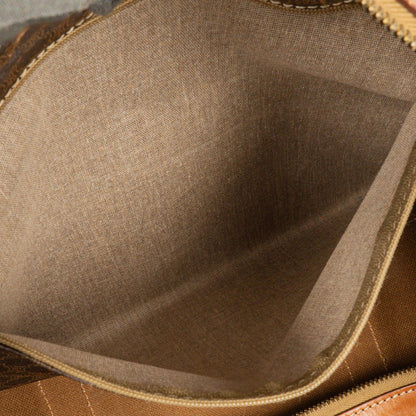 Celine Vintage Macadam Triomphe Reisetasche in Braun