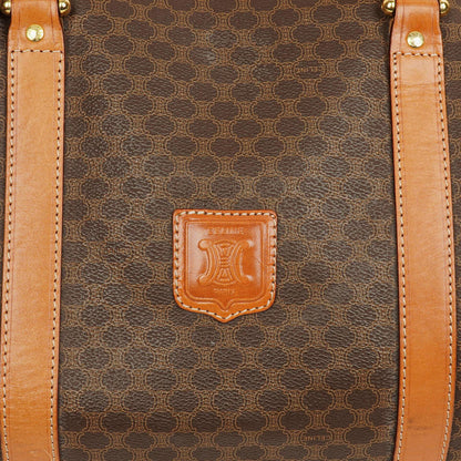Celine Vintage Macadam Triomphe Braune Reisetasche