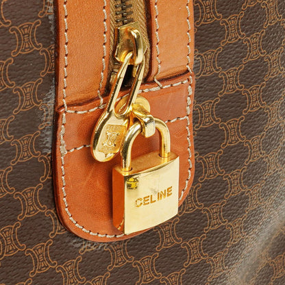 Celine Vintage Macadam Triomphe Braune Reisetasche