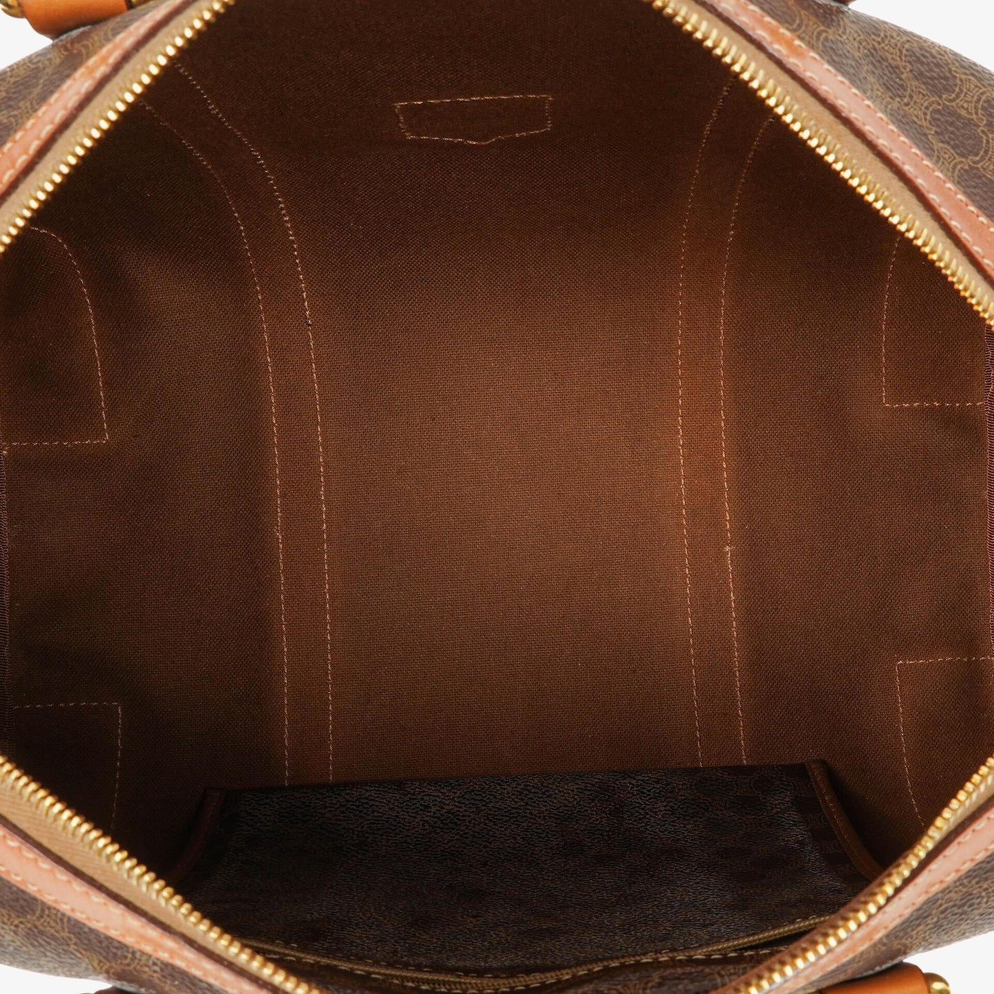 Celine Vintage Macadam Triomphe Reisetasche in Braun