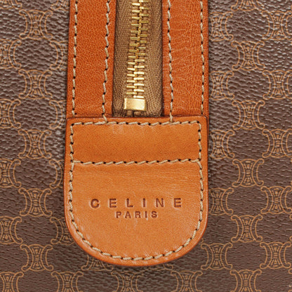 Celine Vintage Macadam Triomphe Reisetasche in Braun