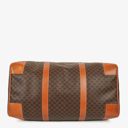 CELINE Vintage Macadam Triomphe Reisetasche in Braun
