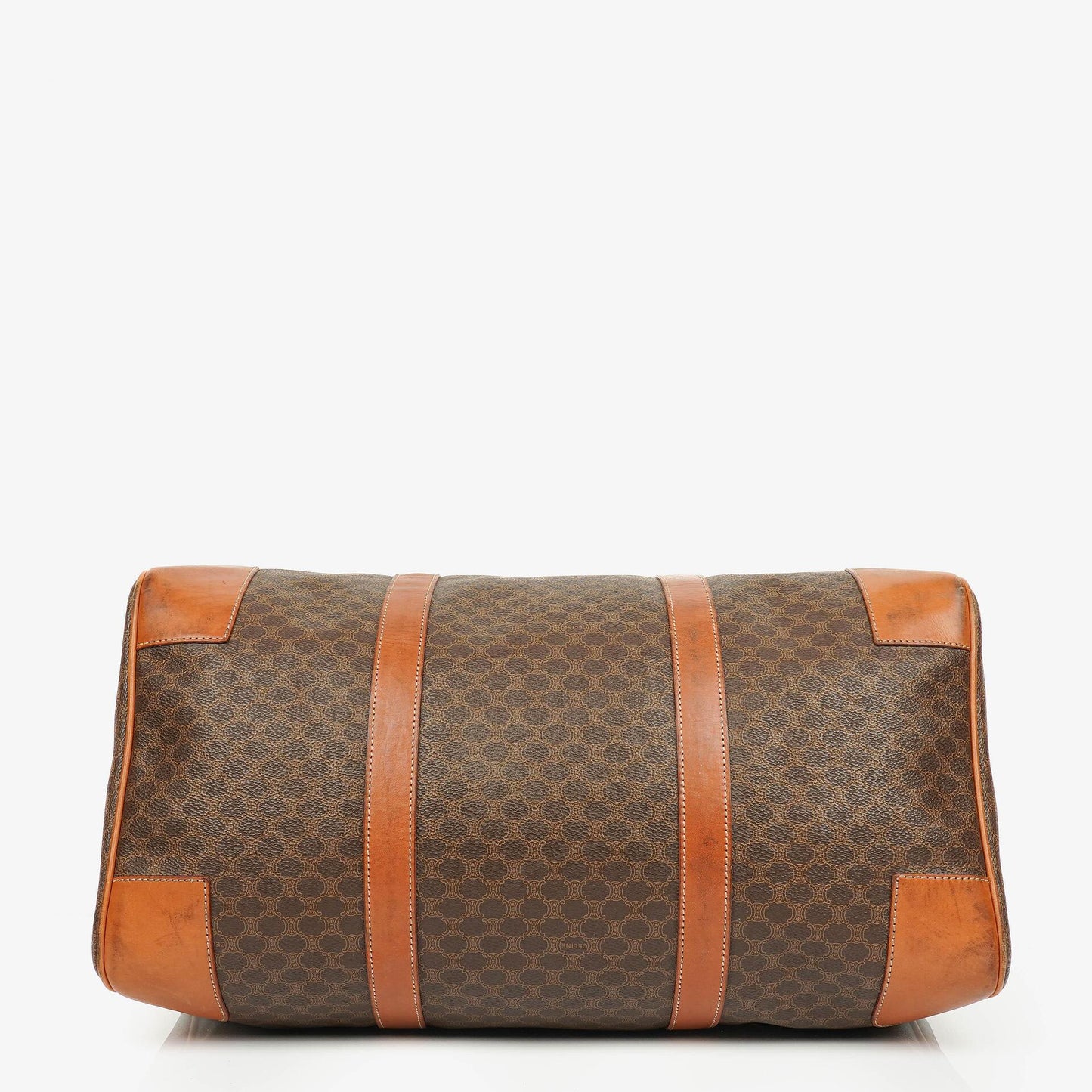 Celine Vintage Macadam Triomphe Reisetasche in Braun