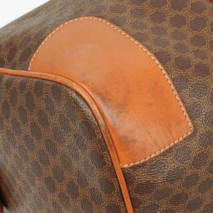 Celine Vintage Macadam Triomphe Reisetasche in Braun