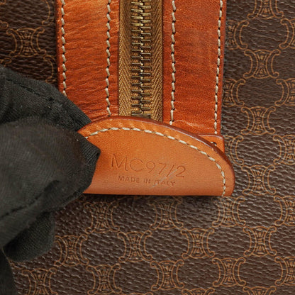 Celine Vintage Macadam Triomphe Reisetasche in Braun