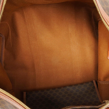 Celine Vintage Macadam Triomphe Reisetasche in Braun