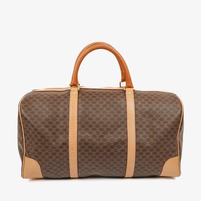 Celine Vintage Macadam Triomphe Reisetasche in Braun