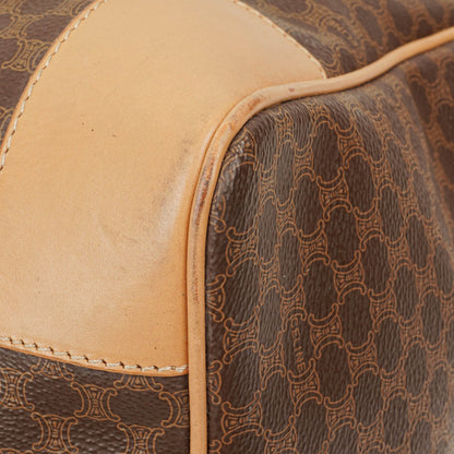 Celine Vintage Macadam Triomphe Reisetasche in Braun