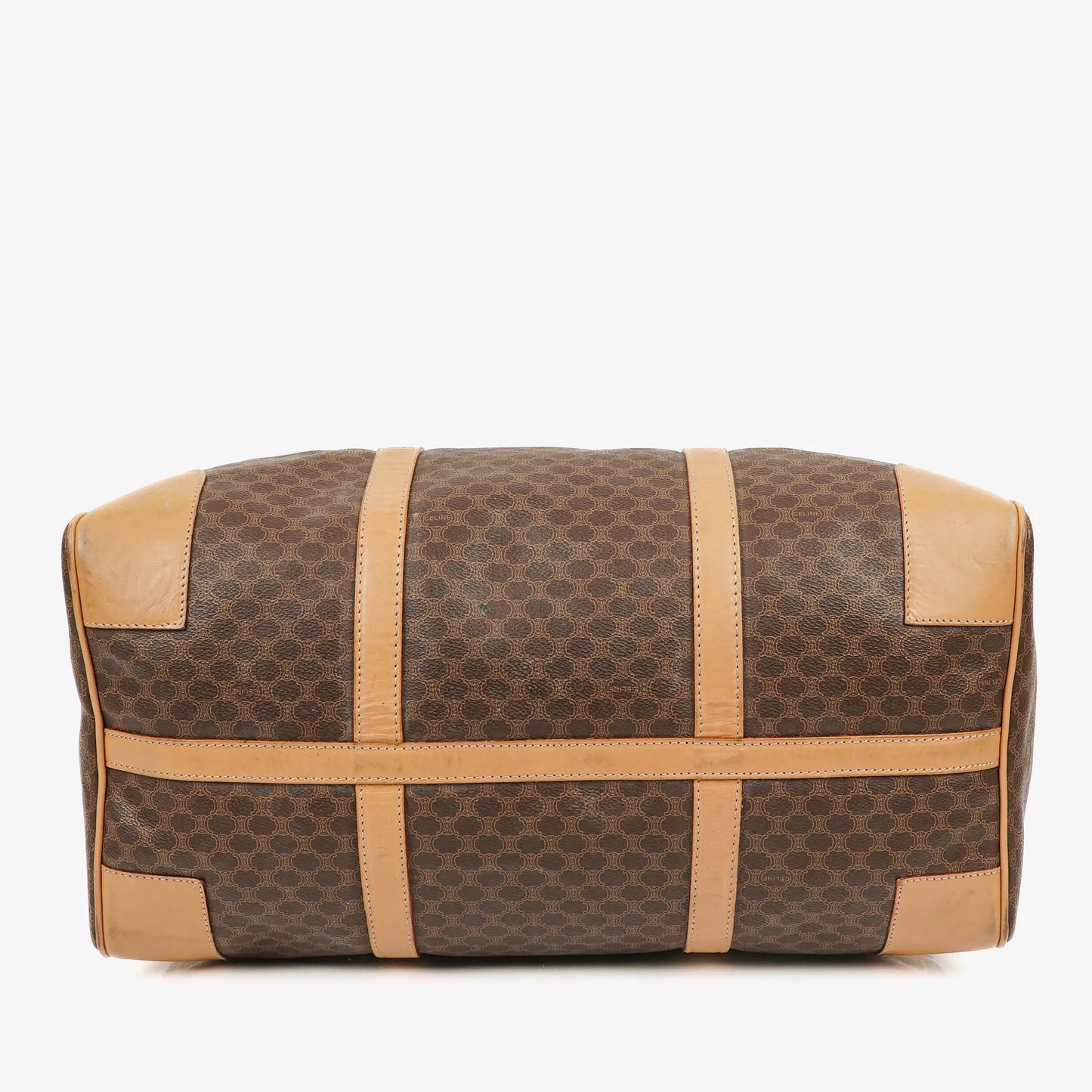 Celine Vintage Macadam Triomphe Reisetasche in Braun