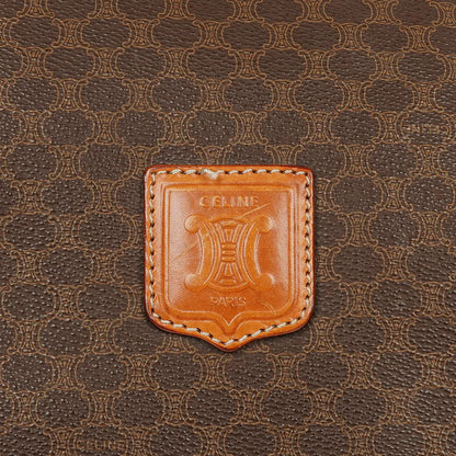 Celine Vintage Macadam Triomphe Reisetasche in Braun